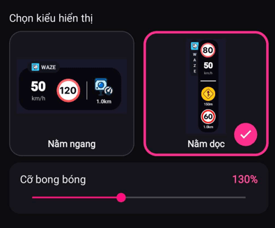 Tùy chọn bong bóng nổi