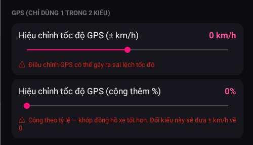 Hiệu chỉnh tốc độ GPS